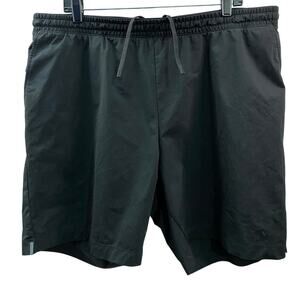 Black Athletic Shorts Size 3XL Polyester/Nylon/Spandex